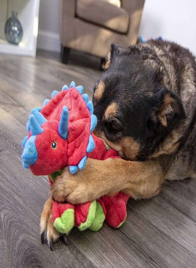 Nutra Pet Dinos Frills Dog Toy | Durable Plush Squeaky Toy with Chew Guard Technology™ | Tough, Soft & Interactive Play Toy for All Dog Breeds - Image 5